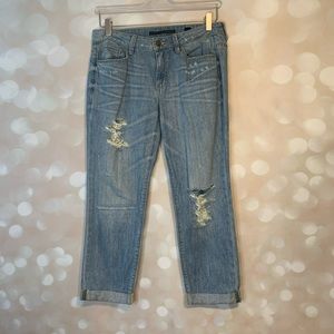SP Black Label Distressed Light Wash Cuffed Jeans